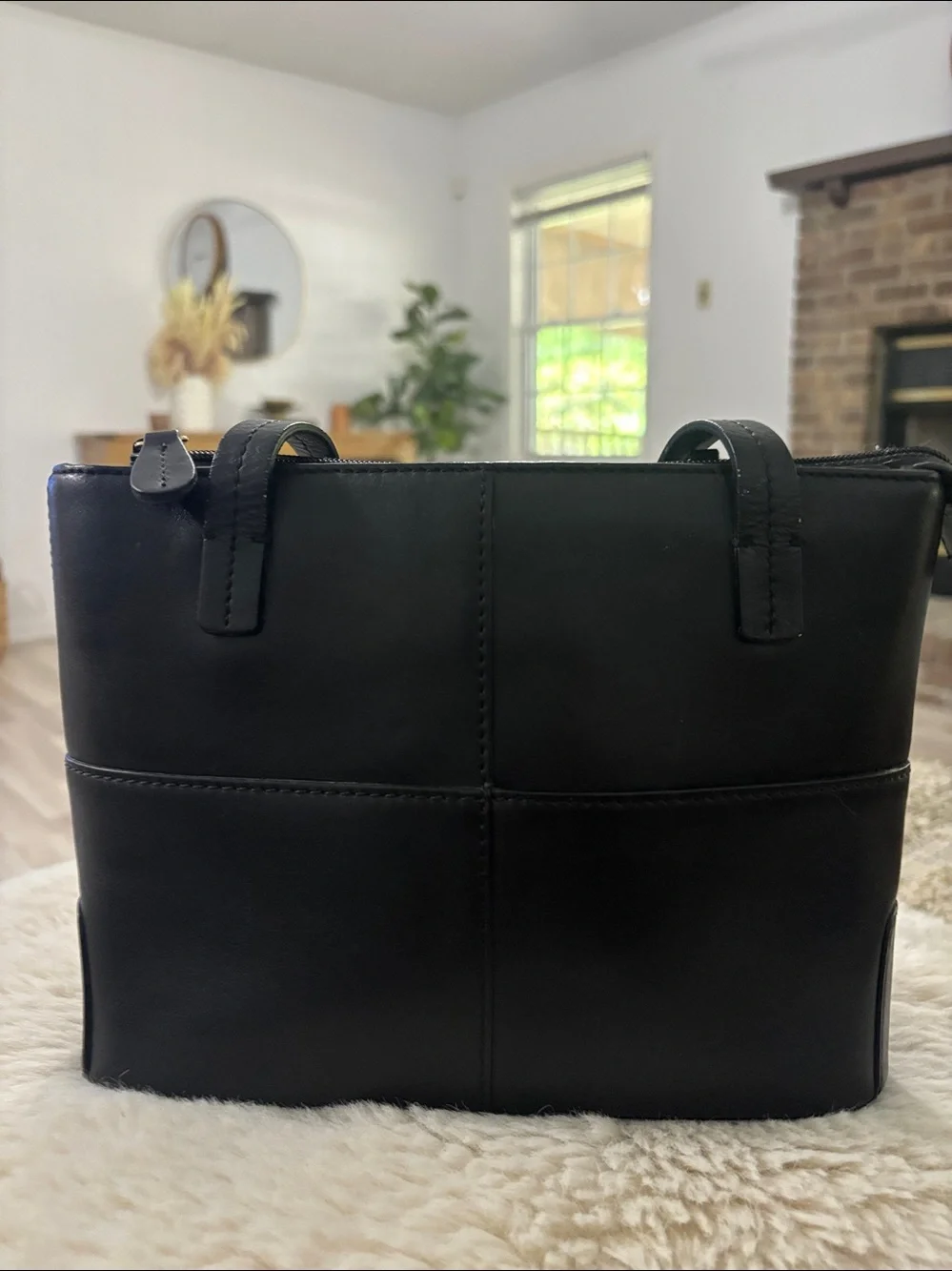 Etienne Aigner Black Leather Mini‎ Tote Classic Handbag